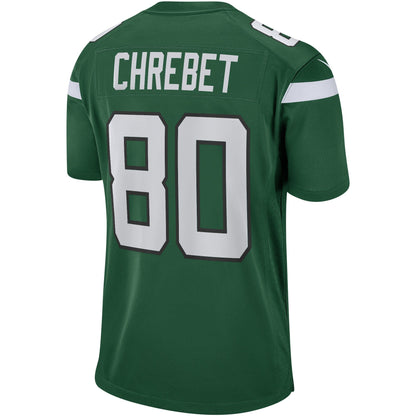Wayne Chrebet New York Jets Nike Game Retired   Jersey - Gotham Green