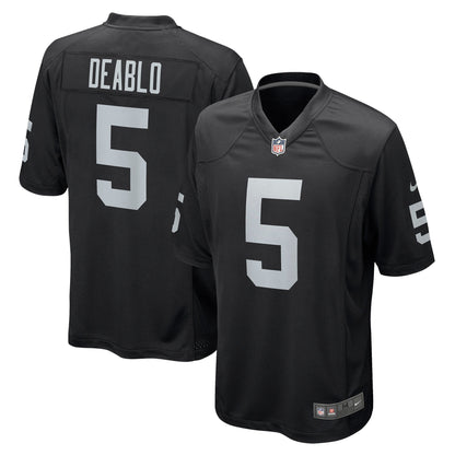Divine Deablo Las Vegas Raiders Nike   Game Jersey - Black
