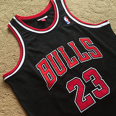 Michael Jordan Chicago Bulls 23 Black Thorwback Jersey