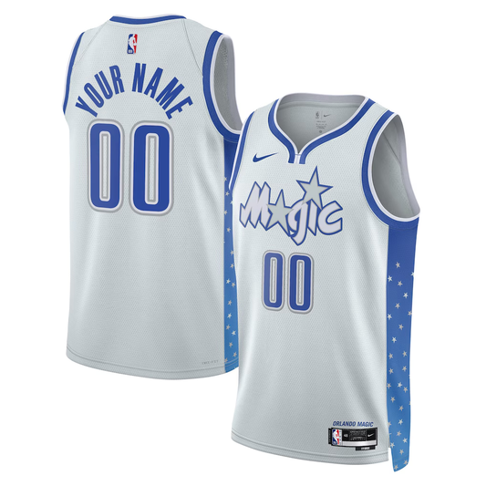 Orlando Magic Nike Silver 2025/26 City Edition Swingman Custom Jersey