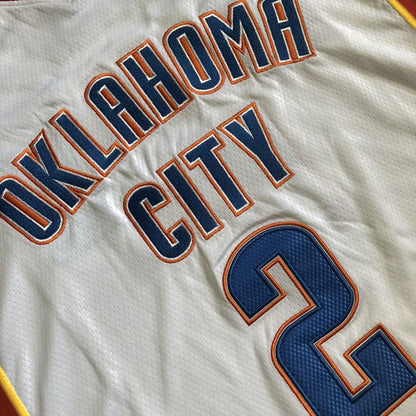 Shai Gilgeous-Alexander Oklahoma City Thunder White Embroidered  Jersey