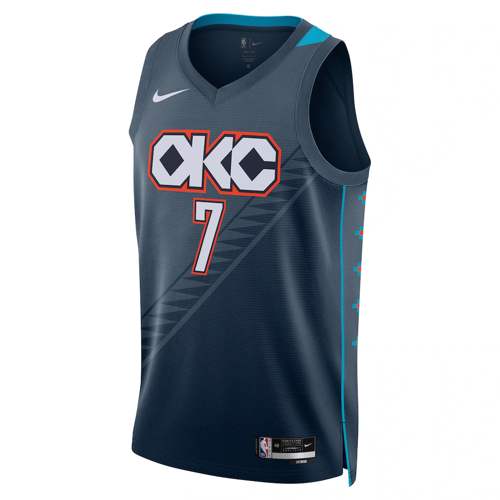 Oklahoma City Thunder Chet Holmgren Nike Navy 2025/26 Swingman Jersey - City Edition