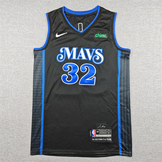 Dallas Mavericks Cooper Flagg #32 2024 City Edition Swingman Jersey — Embroidered