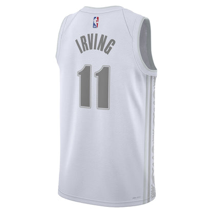 Unisex Dallas Mavericks Kyrie Irving White 2024/25 Swingman  Jersey - City Edition