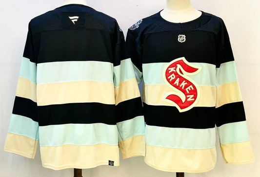 Men's Seattle Kraken Blue Blank Player Jersey