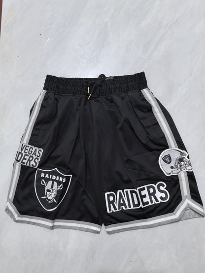 Las Vegas Raiders Black Pocket Shorts
