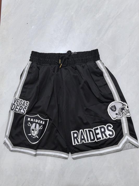 Las Vegas Raiders Black Pocket Shorts