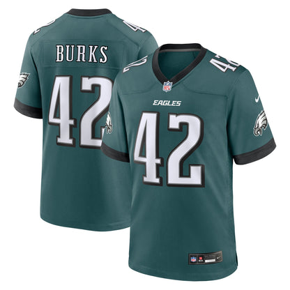 Oren Burks Philadelphia Eagles Nike  Game Jersey - Midnight Green