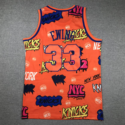 Knicks #33 Graffiti Jersey