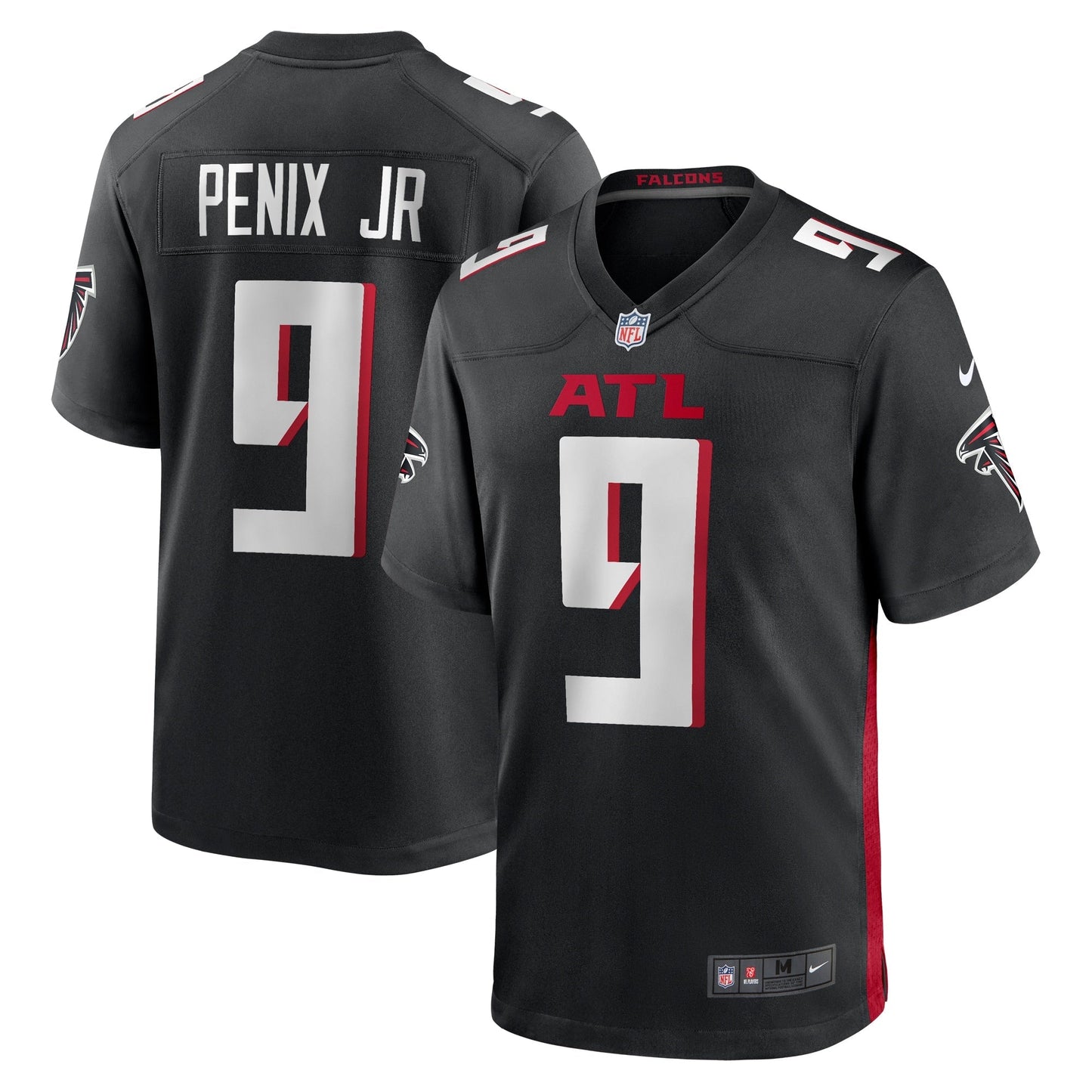 Michael Penix Jr. Atlanta Falcons Nike 2024 NFL Draft First Round Pick   Game Jersey - Black