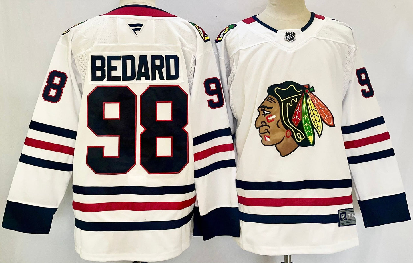 Men's Chicago Blackhawks Connor Bedard #98  White Player Jersey