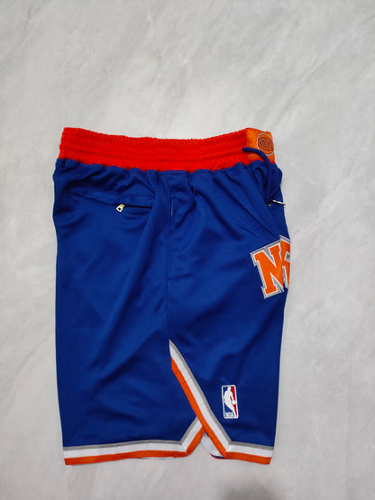 JUST DON New York Knicks Blue Pocket Shorts