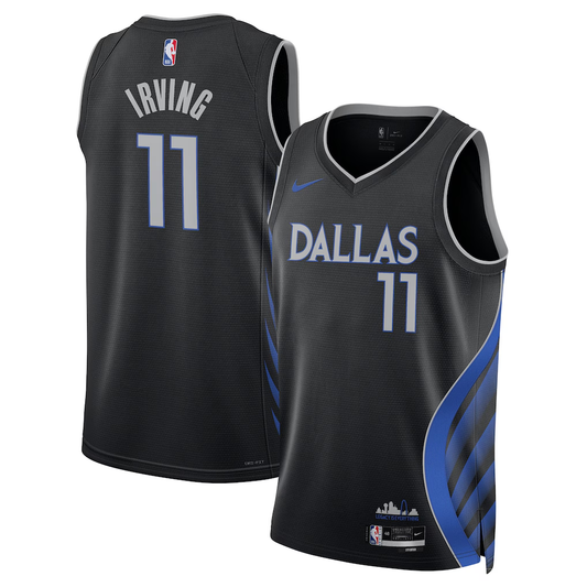 Dallas Mavericks Kyrie Irving Nike Black 2025/26 Swingman Jersey - City Edition