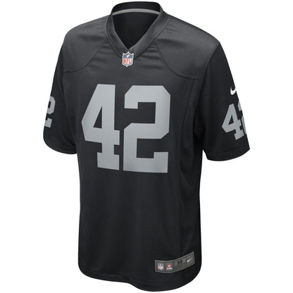 Ronnie Lott Las Vegas Raiders Nike Game Retired   Jersey - Black