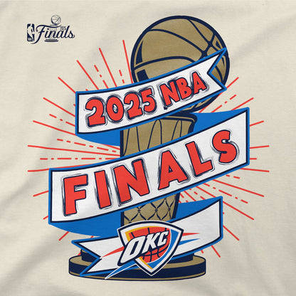 Unisex Oklahoma City Thunder Stadium Essentials Cream 2025 NBA Finals Clutch T-Shirt