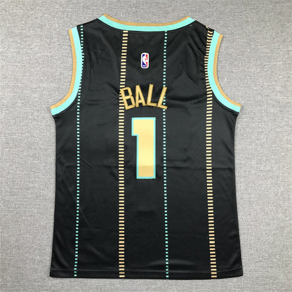Youth LaMelo Ball Charlotte Hornets #1 Embroidered Jersey