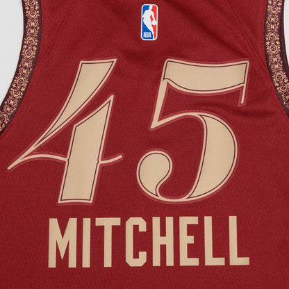 Donovan Mitchell Cleveland Cavaliers 2024 City Edition  Swingman Jersey - Red