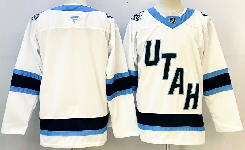 Men's Utah Mammoth White Blank Player Game Jersey
