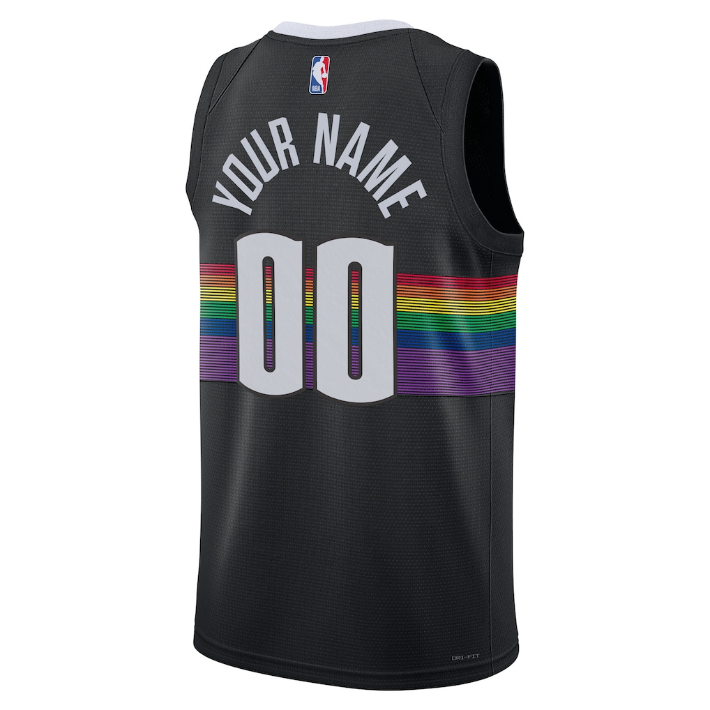 Denver Nuggets Nike Black 2025/26 City Edition Swingman Custom Jersey