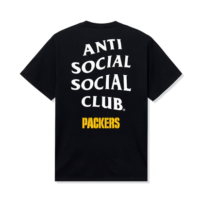 Green Bay Packers AntiSocialSocialClub x NFL Black Team T-Shirt
