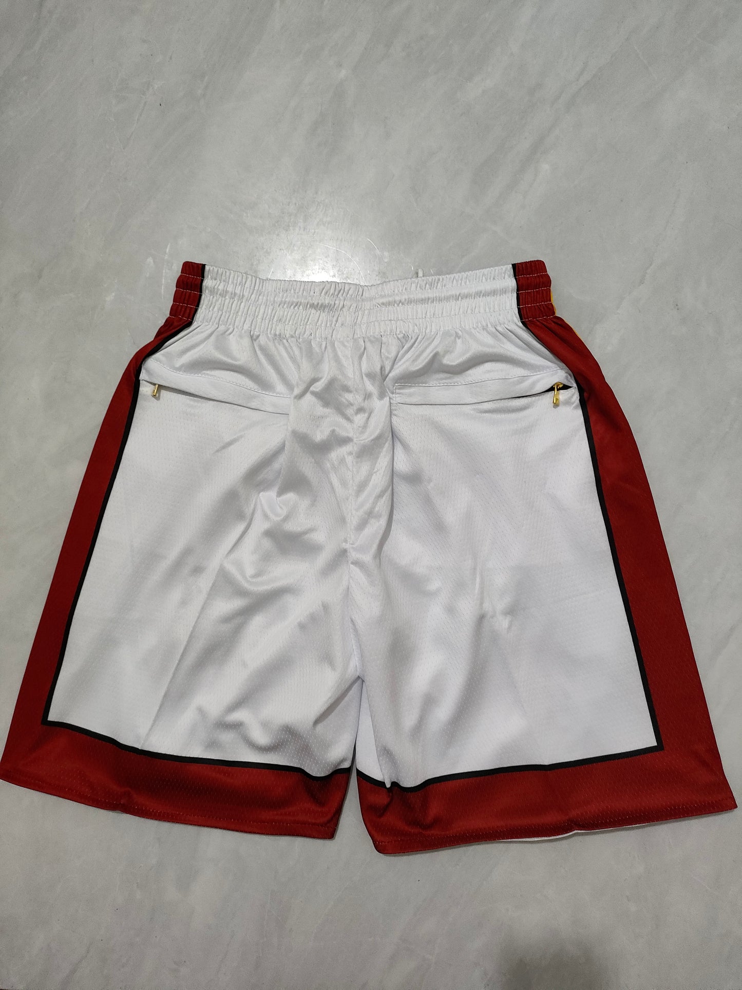 Miami Heat White Regular Pocket Shorts