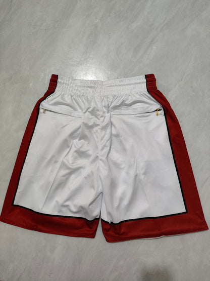 Miami Heat White Regular Pocket Shorts