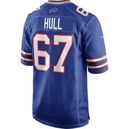 Kent Hull Buffalo Bills Nike Game Retired   Jersey - Royal