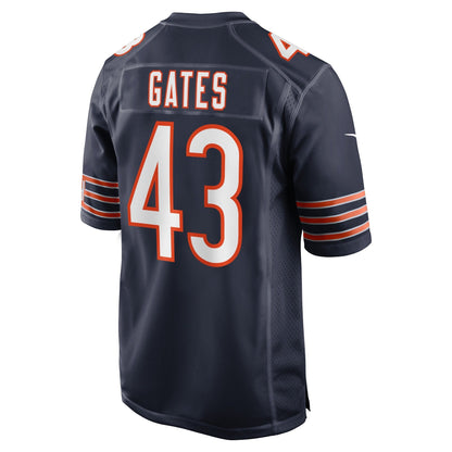 DeMarquis Gates Chicago Bears Nike Game   Jersey - Navy