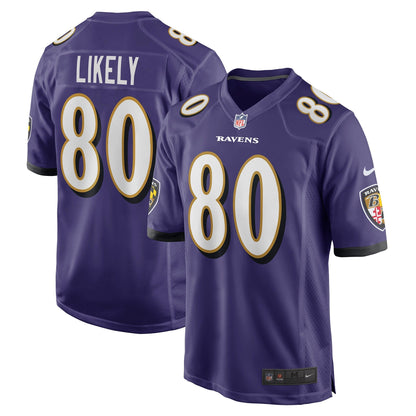 Isaiah Likely Baltimore Ravens Nike   Game Jersey - Purple