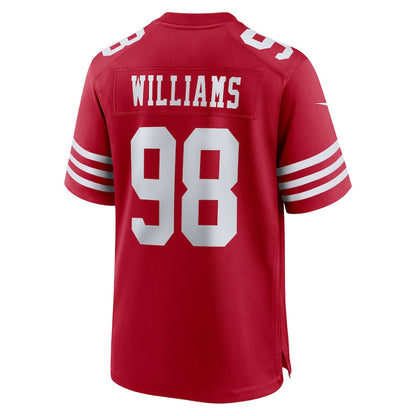 Men's San Francisco 49ers Mykel Williams Nike Scarlet 2025 NFL Draft First Round Pick Game Jersey