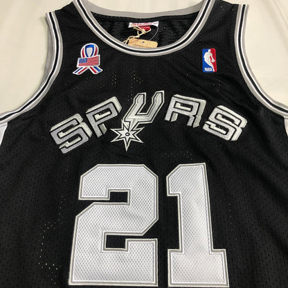 Tim Duncan Throwback San Antonio Spurs Black 21 MN
