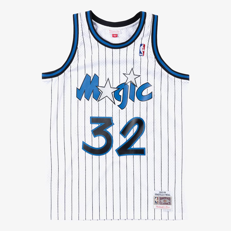 Shaquille O'Neal Orlando Magic White Throwback Jersey