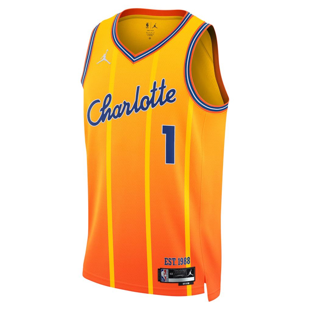 Charlotte Hornets LaMelo Ball Jordan Brand Orange 2025/26 Swingman Jersey - City Edition
