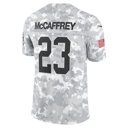 Christian McCaffrey San Francisco 49ers Nike 2024 Salute to Service Limited Jersey - Arctic Camo