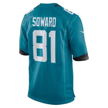 R. Jay Soward Jacksonville Jaguars Nike Retired   Team Game Jersey -  Teal