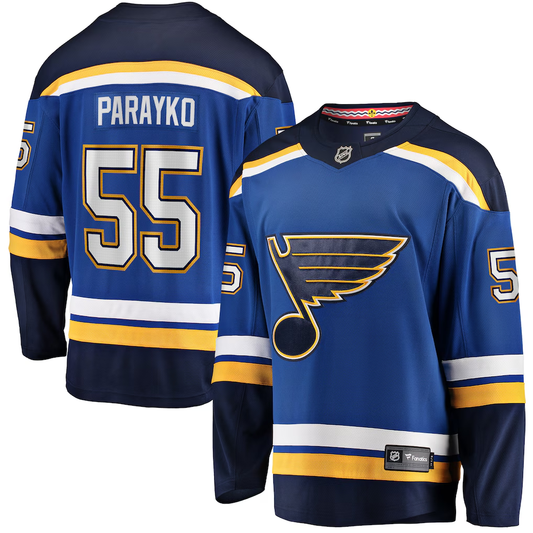 Men's St. Louis Blues Colton Parayko #55 Blue Breakaway Jersey