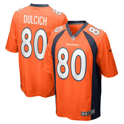 Greg Dulcich Denver Broncos Nike Game   Jersey - Orange