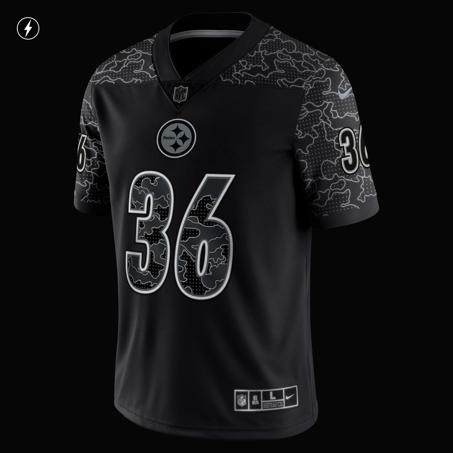 Jerome Bettis Pittsburgh Steelers Nike Retired   RFLCTV Limited Jersey - Black