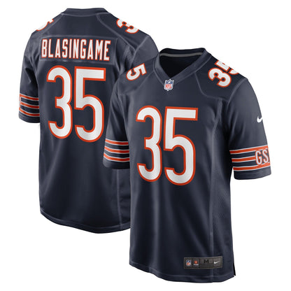 Khari Blasingame Chicago Bears Nike Game   Jersey - Navy