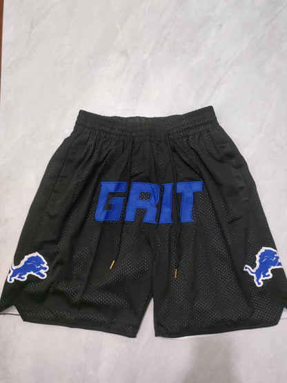 Detroit Lions Black Pocket Shorts