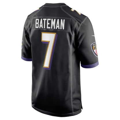 Rashod Bateman Baltimore Ravens Nike Game   Jersey - Black