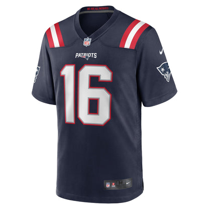 Malik Cunningham New England Patriots Nike Team Game Jersey -  Navy