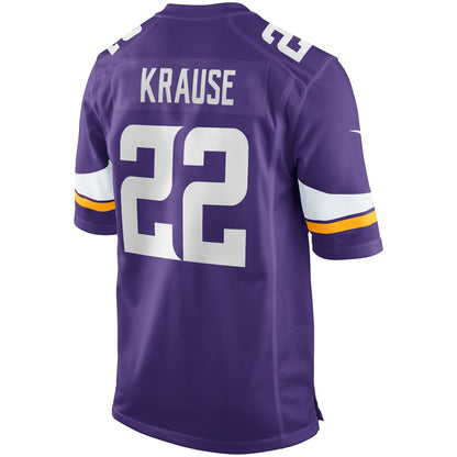 Paul Krause Minnesota Vikings Nike Game Retired   Jersey - Purple