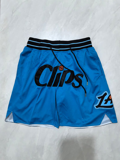 Los Angeles Clippers 2025 Blue City Edition Pocket Shorts