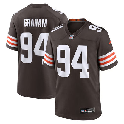 Men's Cleveland Browns Mason Graham Nike Brown 2025 NFL Draft First Round Pick Game Jersey