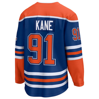 Men's Edmonton Oilers Evander Kane Fanatics Royal 2025 Stanley Cup Final Home Breakaway Jersey