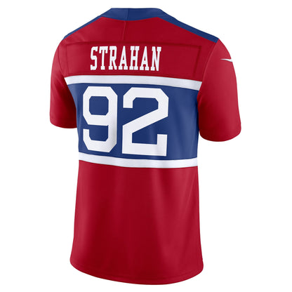 Michael Strahan New York Giants Nike Alternate Vapor F.U.S.E. Retired   Limited Jersey - Century Red
