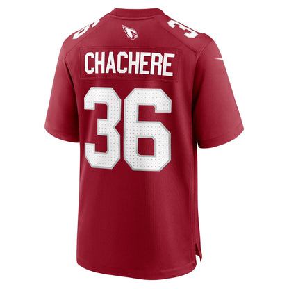 Andre Chachere Arizona Cardinals Nike Team Game Jersey -  Cardinal
