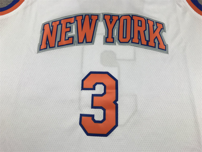 Knicks #3 White Jersey