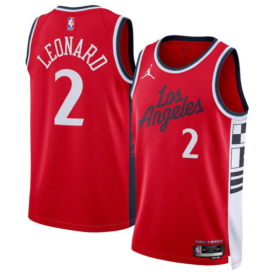 Kawhi Leonard LA Clippers Jordan Brand Unisex 2024/25 Swingman Jersey – Statement Edition – Red